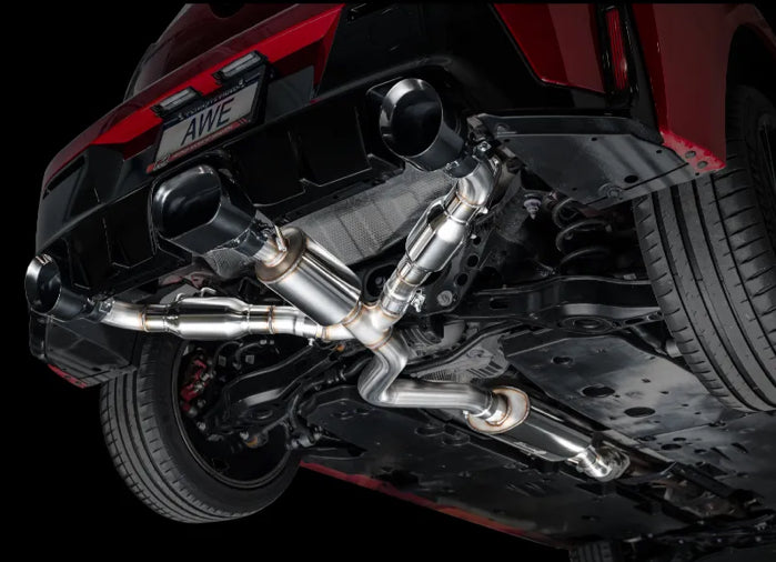 AWE Tuning Touring Edition Exhaust | Diamond Black Tips Toyota GR Corolla Core 2023-2025