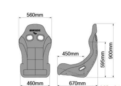 Bride Red Carbon ZIEG IV Low Max System Full Bucket Seat - HB1BSC