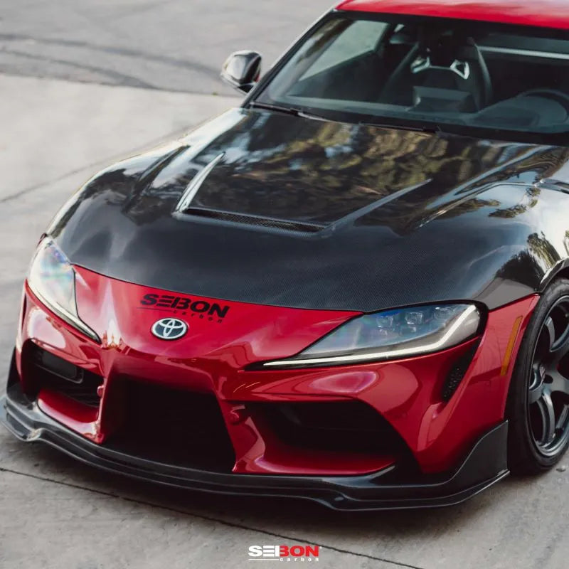 Seibon VS-Style Double-Sided Carbon Fiber Hood for Toyota GR Supra Enhanced Airflow