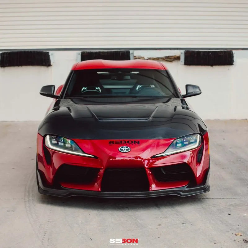 Seibon VS-Style Double-Sided Carbon Fiber Hood for Toyota GR Supra Enhanced Airflow