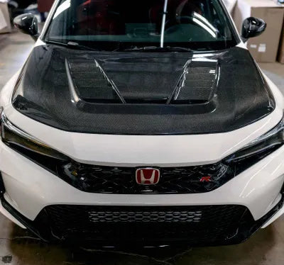 Seibon TV-Style Double-Sided Carbon Fiber Hood Honda Civic Type-R Base 2023-2025 - HD23HDCVR-TV-DS