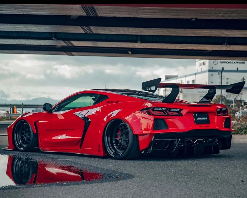 Liberty Walk Widebody Kit FRP Chevrolet Corvette C8 Stingray 2020+ Aggressive Aero