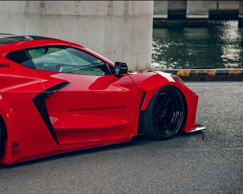 Liberty Walk Widebody Kit FRP Chevrolet Corvette C8 Stingray 2020+ Aggressive Aero