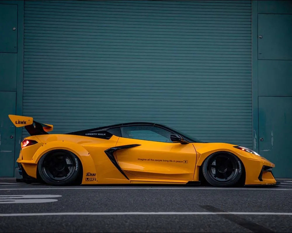 Liberty Walk Widebody Kit FRP Chevrolet Corvette C8 Stingray 2020+ Aggressive Aero