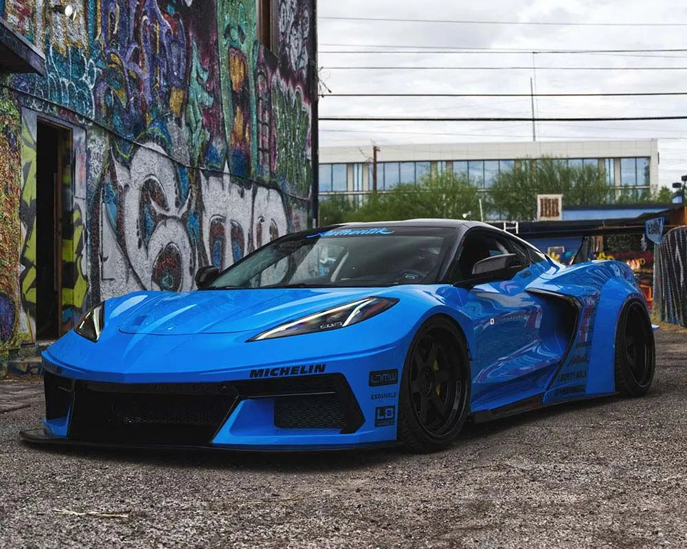 Liberty Walk Widebody Kit FRP Chevrolet Corvette C8 Stingray 2020+ Aggressive Aero