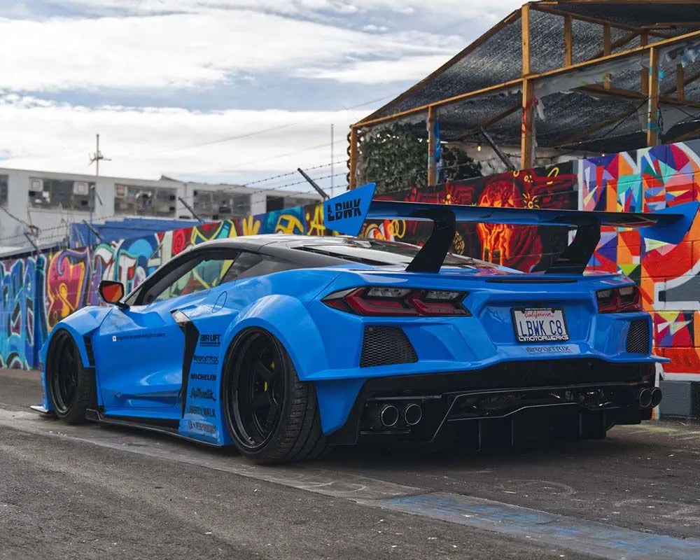 Liberty Walk CFRP Carbon Fiber Rear Wing Chevrolet Corvette C8 2020+