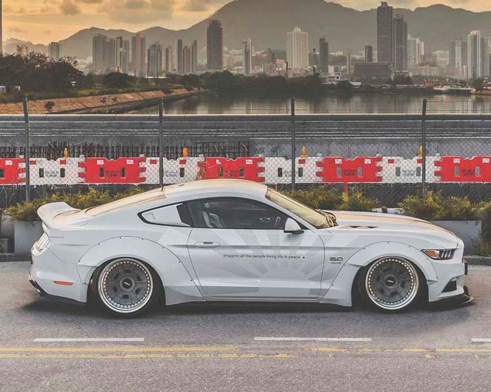 Liberty Walk FRP Rear Diffuser for Ford Mustang 2015+ - Aggressive Widebody Style