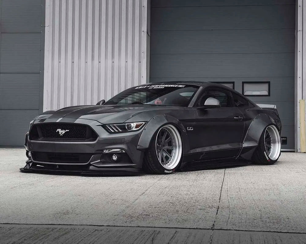 Liberty Walk FRP Duct Hood Bonnet for Ford Mustang 2015+ Aggressive Styling