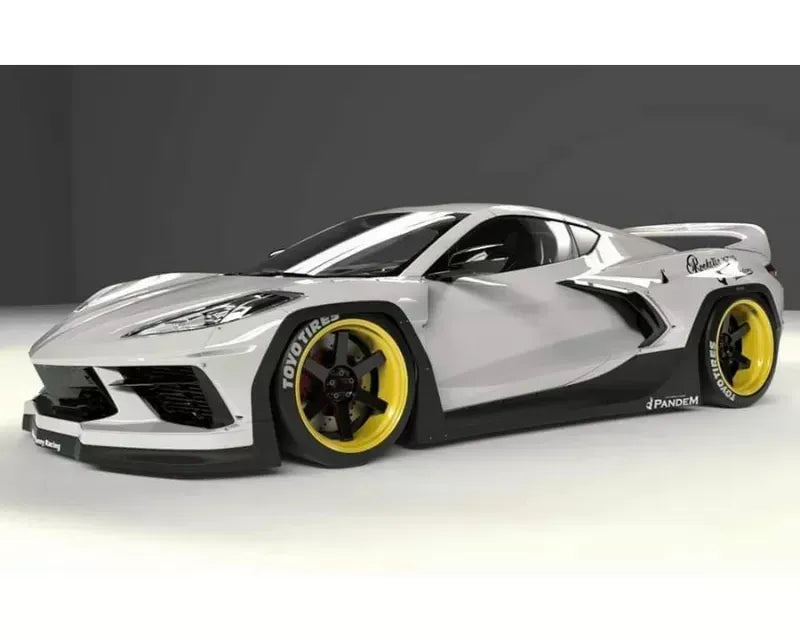Pandem Aero FRP Widebody Front Fender Chevrolet Corvette C8 2020-2024
