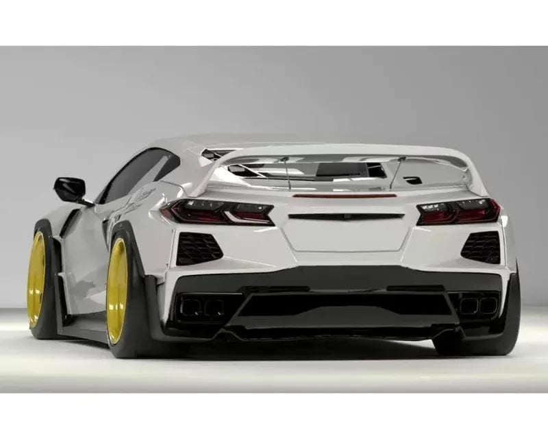 Pandem Aero FRP Widebody Rear Fender Flares for Chevrolet Corvette C8 2020-2024