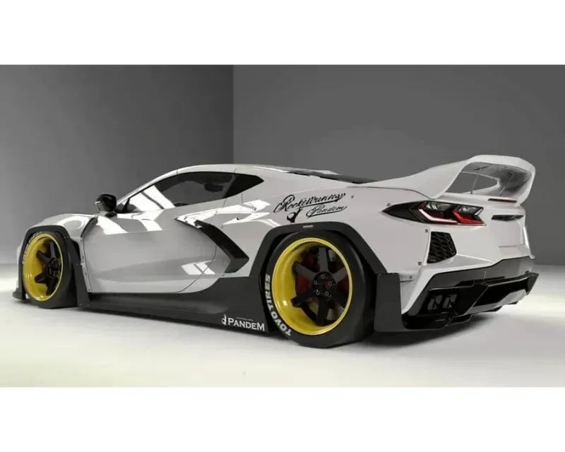 Pandem Aero FRP Widebody Rear Fender Flares for Chevrolet Corvette C8 2020-2024