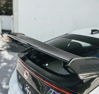 Seibon MB-Style Carbon Fiber Rear Spoiler Honda Civic Type-R Base 2023-2025 - RS23HDCVRC-MB