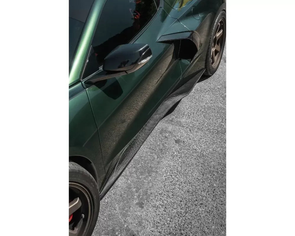 Street Hunter C8 Corvette Side Skirt Extensions - 2020-2024 Stingray Styling