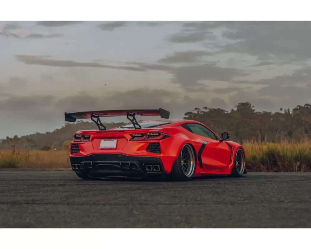 Street Hunter Carbon Fiber Rear Wing Chevrolet Corvette C8 Stingray 2020-2024