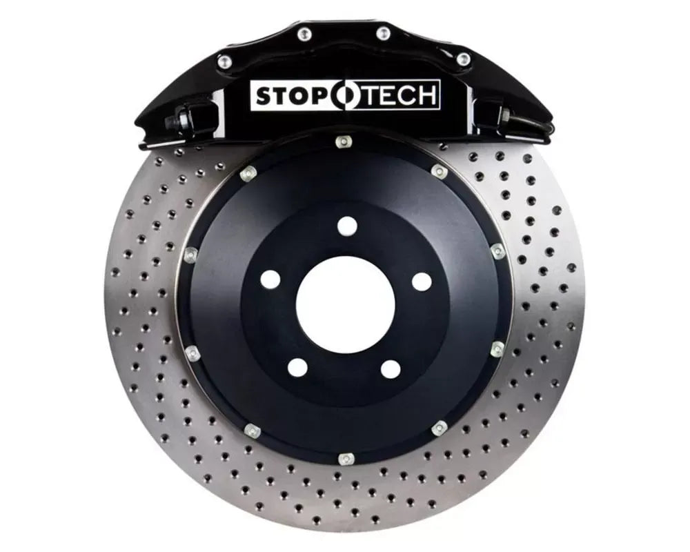 StopTech Porsche 3.8L Front Big Brake Kit, Black Calipers, Drilled Rotors