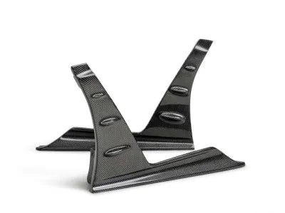 Seibon MB-Style Carbon Fiber Front Side Skirt Extensions Honda Civic Type-R Base 2023-2025 - SX23HDCVR-MB-F