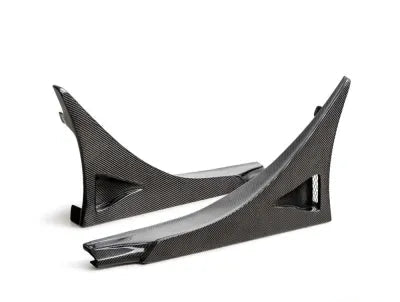 Seibon MB-Style Carbon Fiber Rear Side Skirt Extensions Honda Civic Type-R Base 2023-2025 - SX23HDCVR-MB-R