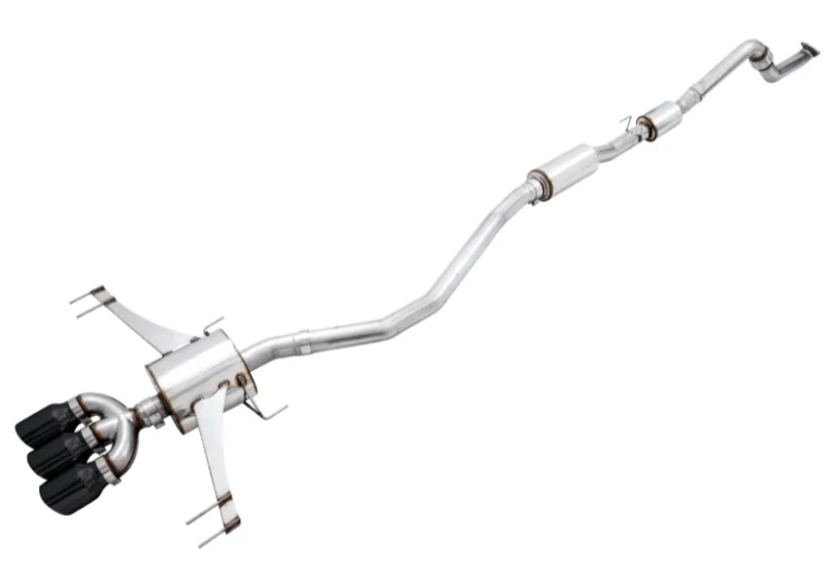 AWE Tuning Touring Edition Exhaust | 3" Diameter | 4.5" Triple Diamond Black Tips Honda Civic Type R 2017-2021