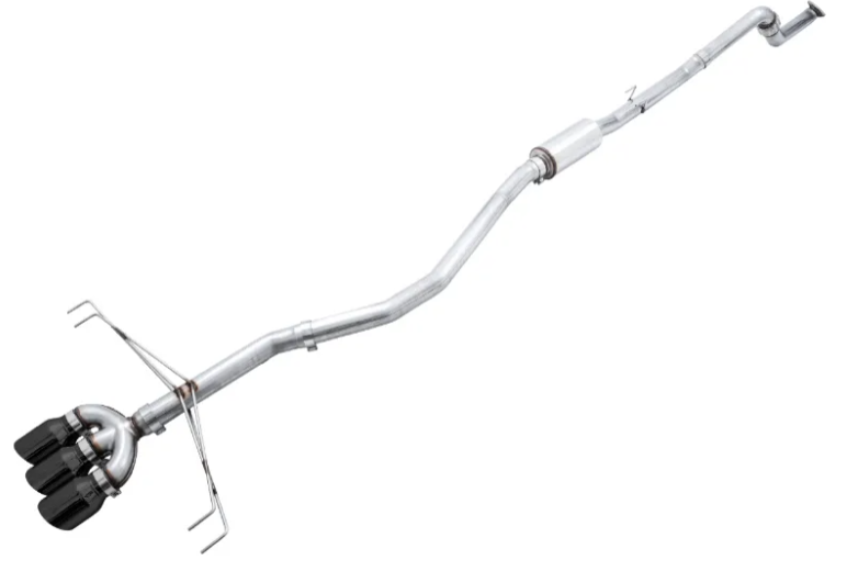 AWE Tuning Track Edition Exhaust | 3" Diameter | 4" Triple Diamond Black Tips Honda Civic Type R 2017-2021