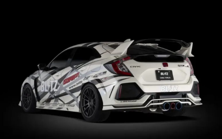 Blitz NUR-Spec Titanium & Carbon Red Exhaust System Honda Civic Type-R FK8 2019-2021