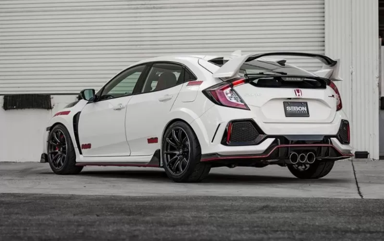 Seibon OEM-Style Carbon Fiber Center Rear Spoiler Honda Civic Type-R 2017-2021
