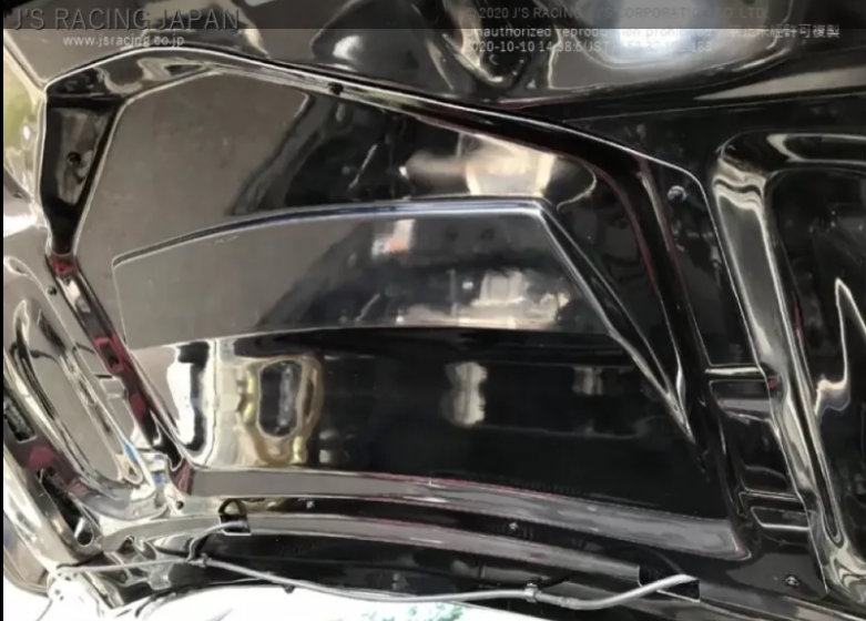 Js Racing Type V Hood Rain Protector Only Honda Civic Type-R FK8 2017-2021