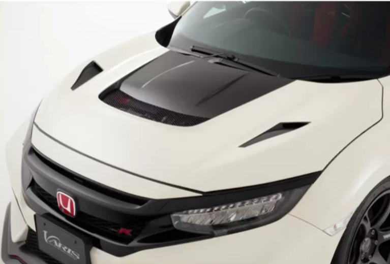 Varis Arising-I Carbon Fiber Vented Cooling Hood for Honda Civic Type-R 2017-2021