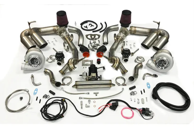 Extreme Turbo Systems PTE 6870 NextGen Turbo Kit w/ Brushed Stainless Steel Exhaust Tip Chevrolet Corvette C8 Coupe 2020+
