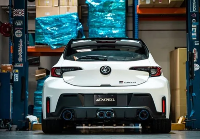 APEXi N1-X Quad-Exit Catback Exhaust System w/ Titanium Tips (Non-Resonated Midpipe) Toyota GR Corolla 2023+