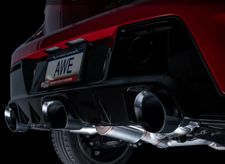 AWE Tuning Track Edition Exhaust | Diamond Black Tips Toyota GR Corolla 2023-2025