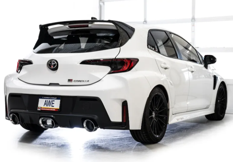 AWE Tuning Tuning Track Edition Exhaust | Chrome Silver Tips Toyota GR Corolla 2023-2025