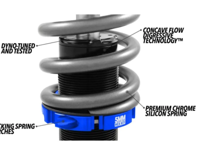 Fortune Auto 520 Series Coilovers for Toyota GR Corolla 2023+, Adjustable Suspension System