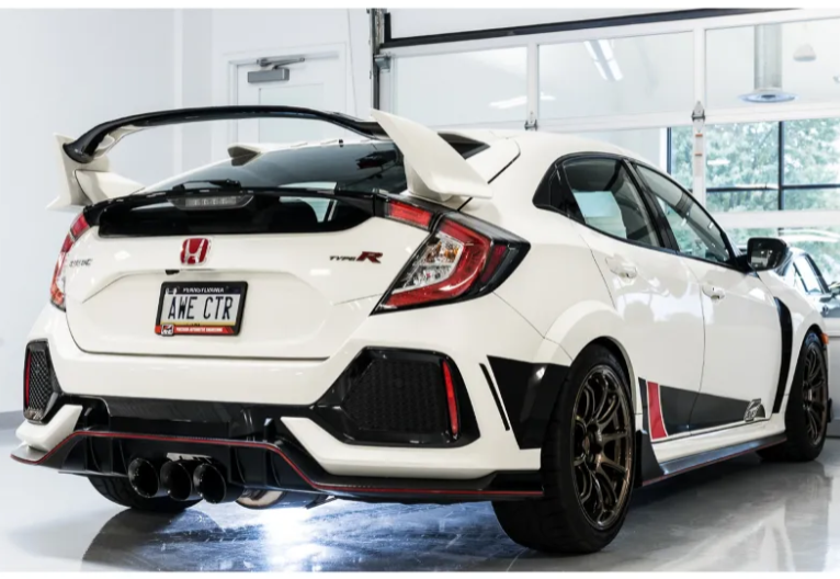 AWE Tuning Touring Edition Exhaust | 3" Diameter | 4.5" Triple Diamond Black Tips Honda Civic Type R 2017-2021