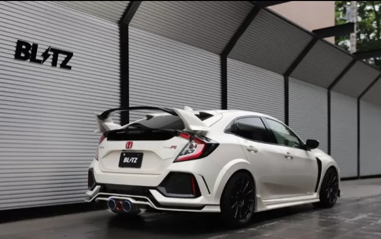 Blitz NUR-Spec Titanium & Carbon Red Exhaust System Honda Civic Type-R FK8 2019-2021