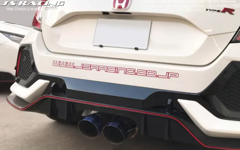 Js Racing C304 70RS Plus SUS Dual Exhaust Honda Civic Type-R FK8 2017-2021