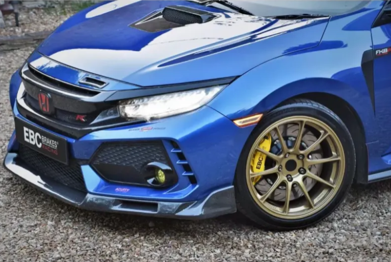 EBC Brakes Luminous Yellow Apollo-6 Calipers 380mm Rotors Front Big Brake Kit Honda Civic Type-R FK8 2.0T 2017-2022