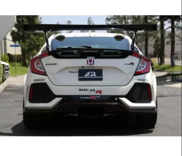 APR Performance GTC-300 67" Carbon Fiber Adjustable Wing Honda FK8 Civic Type R 2017-2021