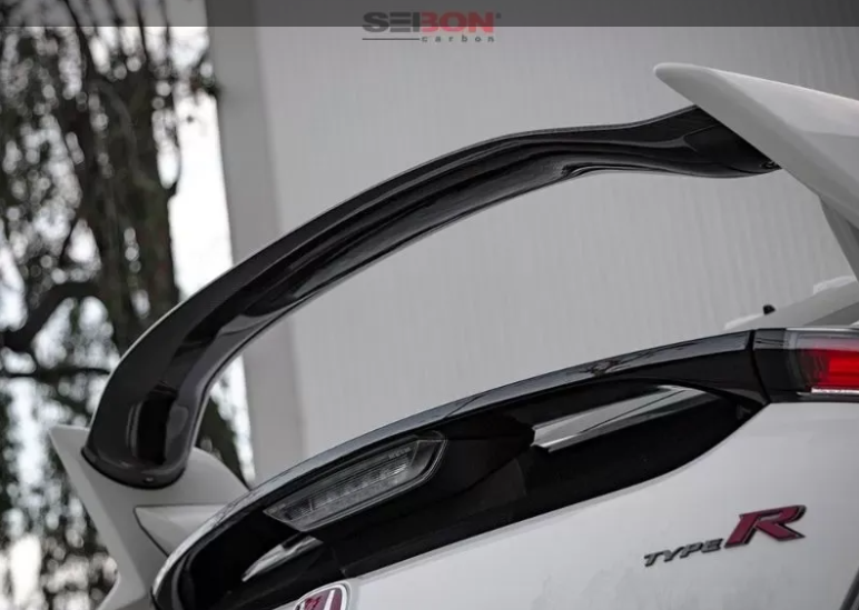 Seibon OEM-Style Carbon Fiber Center Rear Spoiler Honda Civic Type-R 2017-2021