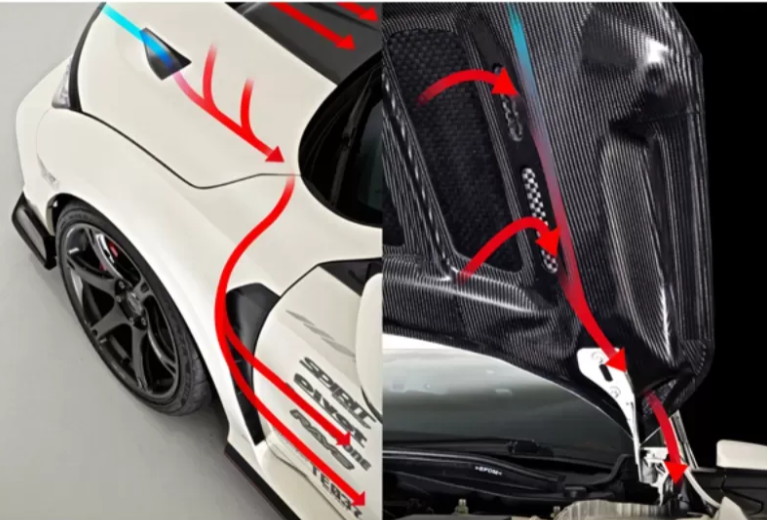Varis Arising-I Carbon Fiber Vented Cooling Hood for Honda Civic Type-R 2017-2021