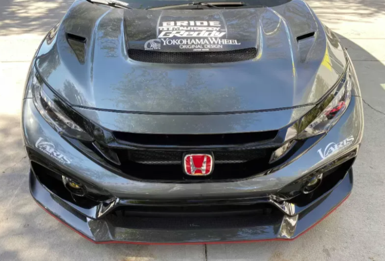 Varis Arising-I Carbon Fiber Vented Cooling Hood for Honda Civic Type-R 2017-2021