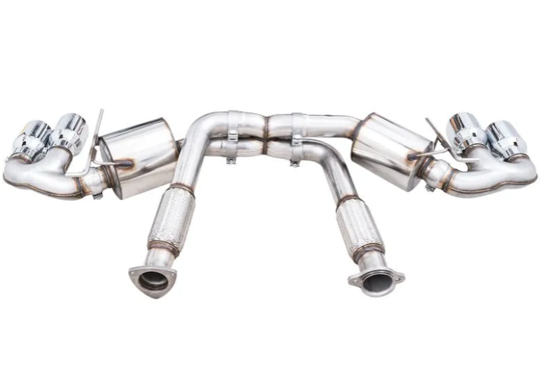 AWE Tuning Touring Edition Exhaust | 3" Diameter | 4.5" Quad Chrome Silver Tips Chevrolet Corvette Stingray|Corvette E-Ray 2020-2025