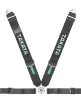 Takata Race 4 4-Point Snap-On Racing Harness Black - T 71000-0 - Image 2