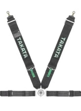 Takata Race 4 4-Point Bolt-On Racing Harness Black - T 71001-0 - Image 2