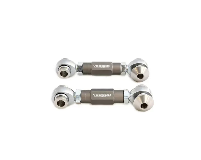 Voodoo13 Performance Clear Adjustable Rear Vertical Links for Ford S550 Mustang